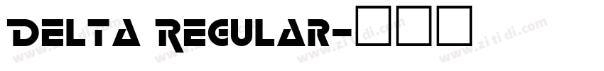 Delta Regular字体转换